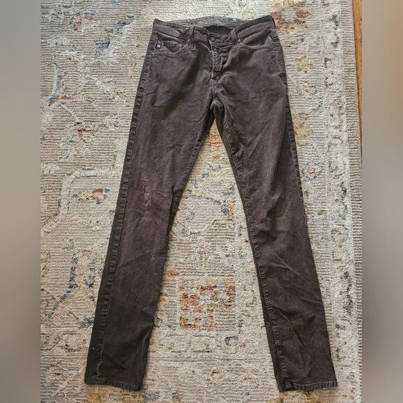 Ag Adriano Goldschmied modern slim brown micro cords sz 30 x 34 - Picture 4 of 7